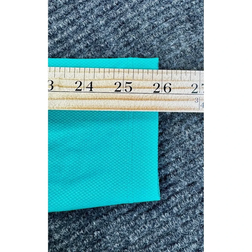 The North Face Top Womens Large Turquoise Half Zip Flashdry Thumbhole Athleisure - Picture 13 of 15